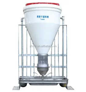 zhmit manufacture multi-choice plastic automatic wet and dry pig feeders for pig farms