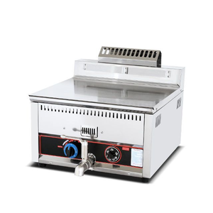 <span class=keywords><strong>Friteuse</strong></span> à gaz de table BCH17L de bonne qualité, 17 L, avec contrôle de la température et plateaux de retour d'huile latéraux - Product Image 2