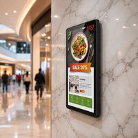 Layar LCD Ultra Tipis 15.1 Inci HD AG Anti-Silau CMS untuk Pemasangan di Dinding, Layar Terintegrasi untuk Mesin Kasir Mandiri, Display Digital Signage Toko Ritel