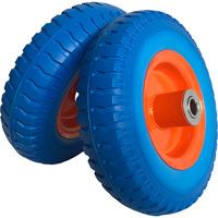 Nouvelle roue en mousse de polyuréthane de 8 pouces 2.50-4, pleine, anti-crevaison, durable, avec roulement à billes pour chariot à main et chariot de jardin, usage agricole
