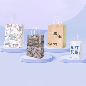 Sac en papier kraft épais personnalisé avec poignées, vente en gros, logo imprimé et laminé pour les sushis, conception personnalisée disponible - Product Image 3