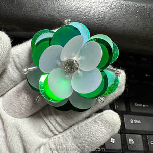 Hoa trang trí thủ công bằng kim tuyến, kích thước 4.6 đến 5cm, dùng cho quần áo, giày dép, mũ & túi xách, làm phụ kiện & đồ trang trí - Product Image 6