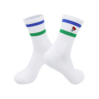 Chaussettes de sport de haute qualité, respirantes, chaussettes de football professionnelles, rayées, en coton, chaussettes de sport pour hommes