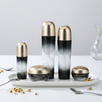 Flacon en verre élégant et exquis de 120 ml, emballage cosmétique personnalisé, écologique, avec bouchon à vis, pour sérum, gouttes pour les yeux, lotion, crème