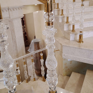 Barandilla de Escalera Curva de <span class=keywords><strong>Acero</strong></span> Inoxidable <span class=keywords><strong>Cromado</strong></span>, Diseño Contemporáneo, Popular en Rusia, India y Turquía, para Villas, Hoteles y Balcones, Resistente a la Oxidación - Product Image 5