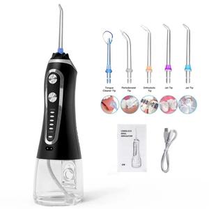 Potente limpiador <span class=keywords><strong>de</strong></span> dientes inalámbrico portátil <span class=keywords><strong>de</strong></span> 300ml, nuevo diseño, 5 modos, hilo dental <span class=keywords><strong>de</strong></span> agua, puntas <span class=keywords><strong>de</strong></span> limpieza para blanquear, ajustable, Dental Oral - Product Image 2