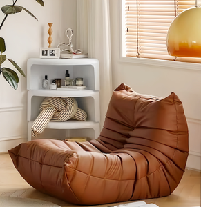 Fauteuil <span class=keywords><strong>Togo</strong></span> de luxe OEM en cuir véritable, pliable, compressé, style moderne en velours côtelé pour un confort optimal - Product Image 4