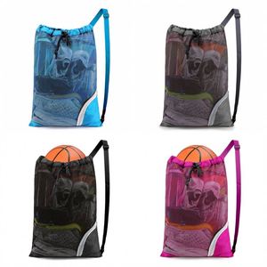 Custom Logo String <b>Drawstring</b> Bag Polyester <b>Backpack</b> for Men Women Athletic Gym Sports Workout Beach Swim - Product Image 6