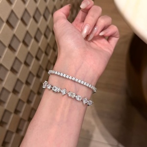 Lab Grown Diamond Tennis Bracelet Custom 10K 14K 18K VVS Multi Shape CVD HPHT Diamond Tennis Chain Women IGI Certified - Product Image 2