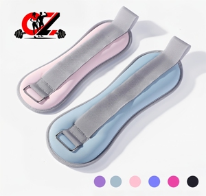 CZFIT Adjustable square Neoprene Rubber + Iron Sand Breathable, Durable and Reusable Gymnastic Wrist and Ankle <b>Weight</b> Trainer - Product Image 1
