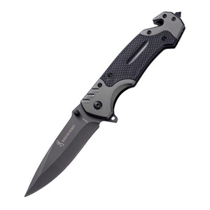 Cuchillo Plegable Multifuncional de Acero Inoxidable Personalizable OEM HK Brand FB081, para Supervivencia al Aire Libre, Camping, Bricolaje, Grado G10 - Product Image 1
