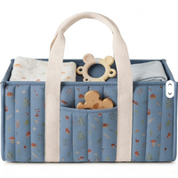 Sac de rangement pour couches en polyester matelassé durable, organisateur de couches portable, grande capacité, sac de rangement pour la crèche, pour les voyages