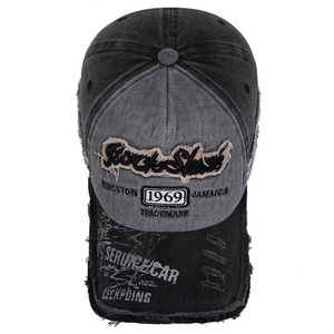Ripped Distressed Vintage Baseball Cap 1969 Kingston Jamaica Embroidery Unisex Sunshade Hat Four Seasons Wear - Product Image 4