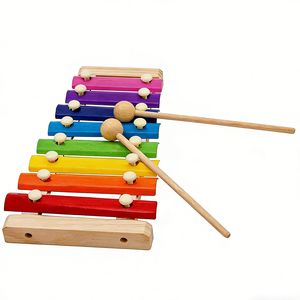 Strumento Musicale Orff per Bambini, Xilofono a 8 Toni, Metallofono, Campana, Lira, Glockenspiel per l'Apprendimento Musicale - Product Image 3