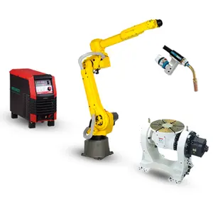Robot Las Fanuc M-10iA/12, lengan Robot dengan Megemeet CM350 dan CNGBS tipe-o pemosisian untuk Robot las Mig