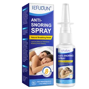 SEFUDUNは睡眠の質を高めます自然な呼吸の軽減カスタム中国のハーブ医療用いびき防止鼻スプレー30ml、スプレー鼻