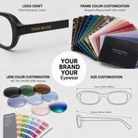 Lentes de Acetato de Diseño de Lujo Lmamba 2505F, Monturas Ópticas de Alta Calidad con Logotipo Personalizado para Hombre y Mujer