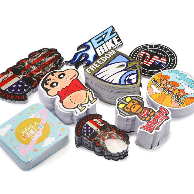 Custom Logo Printed Die Cut Vinyl Stickers Waterproof Cartoon Design Custom Packaging Printing Manufacturing Gift Craft
