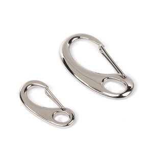Mousqueton en alliage de zinc 50 mm, forme œuf, accessoire de sac, résistant à l'usure, style minimaliste, mousqueton à dégagement rapide - Product Image 3