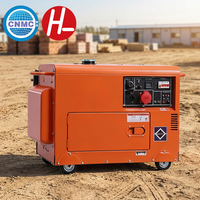 Groupe électrogène diesel super silencieux ShanHua DH9500 de qualité industrielle, refroidi par air, 5KW 6KW 7.5KW, démarrage électrique ATS 50 60Hz