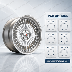 Jantes forgées multi-rayons polies argentées résistantes à la chaleur de 22 à 26 pouces pour SUV et camions de luxe du Moyen-Orient et d'Amérique du Nord - Product Image 5