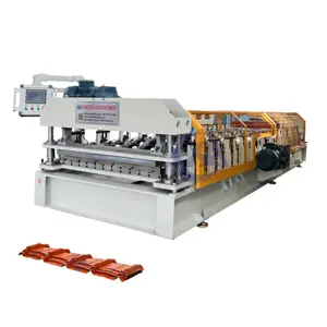 High Efficient IBR Metal Tile Roof Sheet Roller Forming Machine with Seamless Production