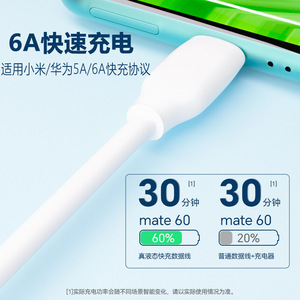 Cable de datos de silicona tipo C de 1m de carga rápida para teléfono móvil Xiaomi Huawei - Product Image 1