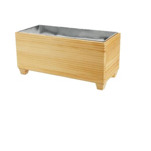 Wooden Outdoor <b>Ice</b> Bucket Rectangle Insulated <b>Cooler</b> For Beverages Party Use - Product Image 5
