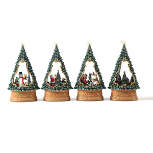 Nuevo adorno para árbol de Navidad con luz, música y nieve artificial, un regalo perfecto para novias y niños. - Product Image 5