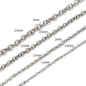 Stainless Steel O <b>Chain</b> 0.6 To 2.0 Mm For Necklace Making Jewelry Findings - Product Image 4