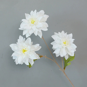 ดอกบัวประดิษฐ์ขนาดใหญ่สัมผัสของจริงดอกกุหลาบสีขาวดอกเดียวสำหรับงานแต่งงานและตกแต่งคริสต์มาสกลับไปที่โรงเรียน - Product Image 4