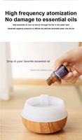 Humidificateur de brouillard d'air LED coloré avec diffuseur d'arôme d'huile de voiture veilleuse pour l'aromathérapie domestique