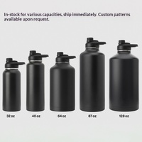 Bouteille d'eau isotherme Space Jug 64/87/128oz Grande Capacité Sports de Plein Air Sans BPA Anti-fuite Logo Personnalisé Vente en Gros