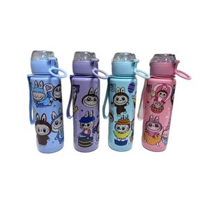 Pulipu Plastic <b>Water</b> <b>Bottle</b> Cartoon Hinged Cap <b>Childrens</b> Portable Travel Cup Bpa Free - Product Image 5