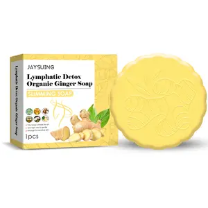 JAYSUING Detox Organic Ginger Anti Cellulite Firming Weight Loss Slimming Soap 100g Adults Female Yellow 3 Years Regular Size
