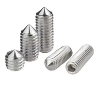 Offres Spéciales M3 M4 M5 M6 M8 M10 M12 Vis de réglage à tête hexagonale en acier inoxydable Vis de réglage à tête plate hexagonale en acier au carbone