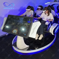Máquina de Juegos de Realidad Virtual 9D, Simulador de Realidad Virtual, Precio de Máquina de Realidad Virtual, Simulador Familiar de 4 Asientos con Movimiento