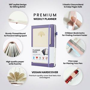 Pocket Binder Kraft Sublimation <b>Cute</b> Custom Logo Custom Printing Diary PU <b>Notebook</b> With Pen - Product Image 5