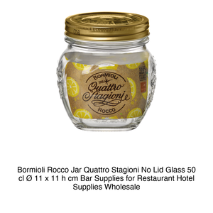 Bormioli Rocco Jar Quattro Stagioni sans couvercle en verre 50 cl 11 x 11 h cm Fournitures de bar pour restaurants et hôtels Vente en gros - Product Image 2