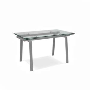 Jackson estensibile minimalista Set di mobili per la casa moderno tavolo ovale (80cm X 140/200cm H. 76cm) Design rettangolare espandibile - Product Image 1