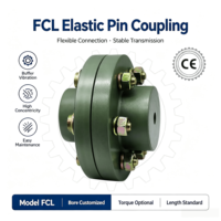 Accouplement élastique à chaîne à rouleaux en acier FCL, connexion goupille-étui, résistant à l'huile, amortissant les chocs, personnalisable OEM, homologué UE, direct usine