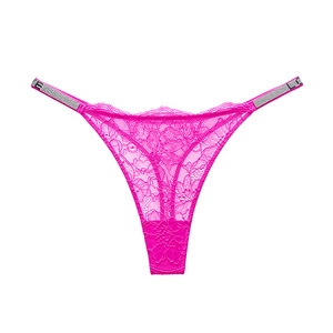 Tanga de Encaje Sexy para Mujer, Cintura Baja, Transpirable, Estilo Bikini, Sin Costuras, Invisible, Venta al Por Mayor - Product Image 1