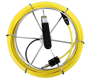 Caméras vidéo sous-marines, endoscopes, écran HD 10,1'', caméra de surveillance des canalisations d'égout, caméra endoscopique avec tube flexible semi-rigide de 50 m, lumière LED - Product Image 4