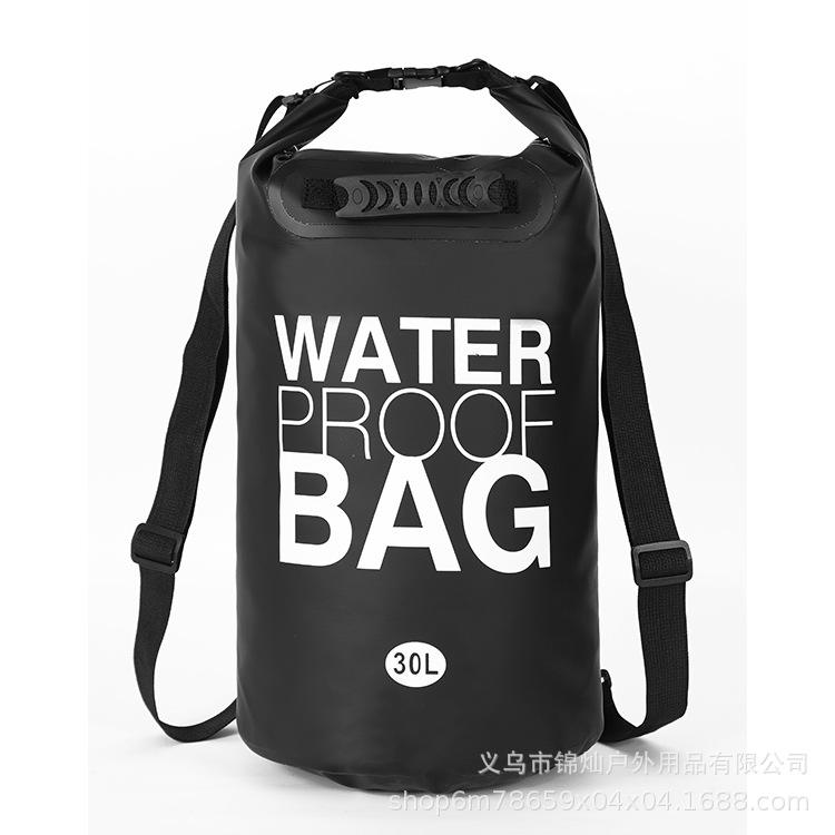 30L สีดำพร้อมสายสะพายไหล่และที่จับ