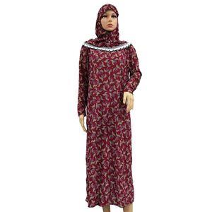 Hijabs Musulman 1 Pièce Abaya Vêtement <span class=keywords><strong>de</strong></span> Prière pour <span class=keywords><strong>Femme</strong></span> Dubaï Abaya Arabe Jibab Islam Fleurs <span class=keywords><strong>Djellaba</strong></span> Khimar Caftan Vêtements - Product Image 5