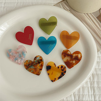 YOYI Love Acetate Barrette à cheveux pour enfants, style européen-américain, mignonne, haut de gamme, avec frange latérale, pour cheveux rebelles, type bec de canard, 5 cm, petite taille
