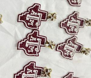 Pendientes de tuerca de alas con cuentas de semillas clásicas personalizadas a la moda, joyería elegante con lazo de perlas, accesorios de moda para fiestas de Navidad - Product Image 2