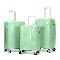 Valise OMASKA avec logo personnalisé, 20, 24, 28 pouces, doublure en polyester imperméable, poignée, fermeture éclair, valise de voyage en PP pour affaires