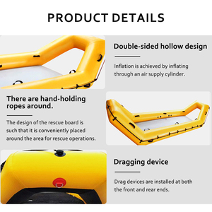 طوف نجاة بسطح جليدي عالي الطفو يمكن أن يطفو بنفسه لوحة إنقاذ مقاومة للاهتراء ودائمة قابلة للطي - Product Image 3