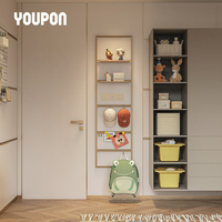 Vente d'usine Wallmate Inspiration Étagère murale flottante à cadre métallique, multi-niveaux, durable, pour cuisine et décoration intérieure